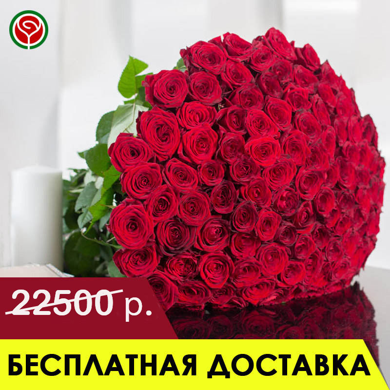 101 КРАСНАЯ РОЗА 50 СМ 101 КРАСНАЯ РОЗА 50 СМ