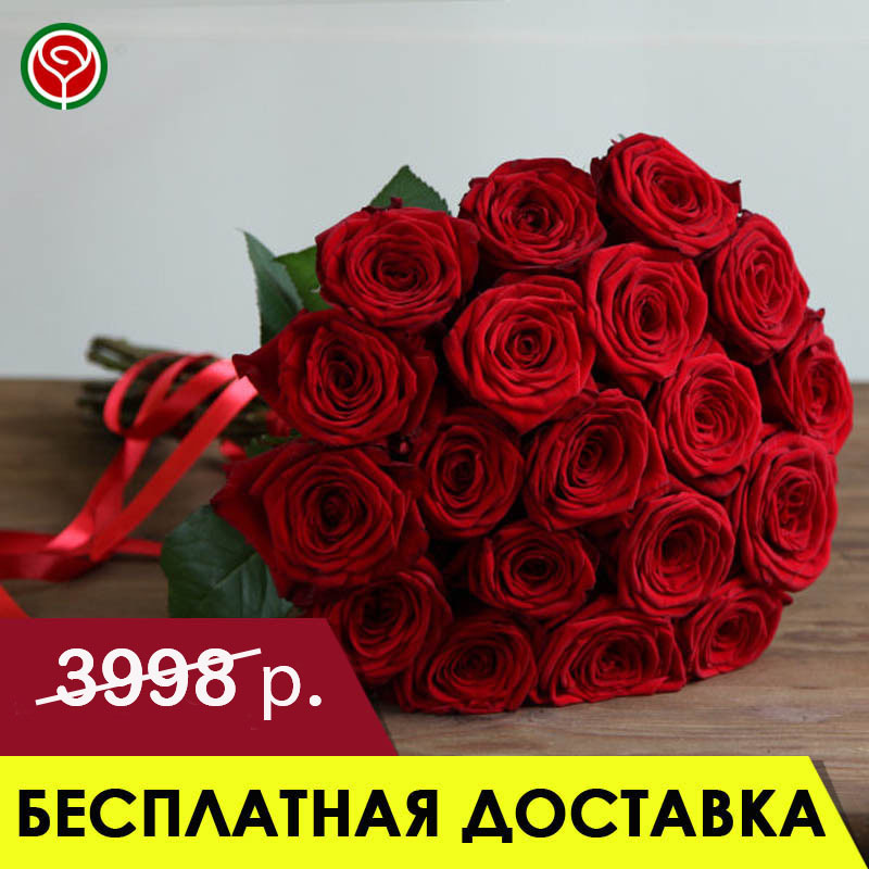 15 КРАСНЫХ РОЗ 60 СМ