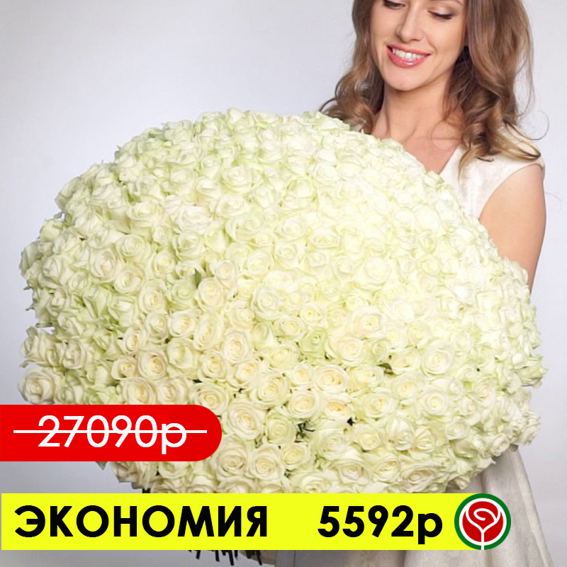 301 БЕЛАЯ РОЗА АВАЛАНШ 70СМ 301 БЕЛАЯ РОЗА АВАЛАНШ 70СМ